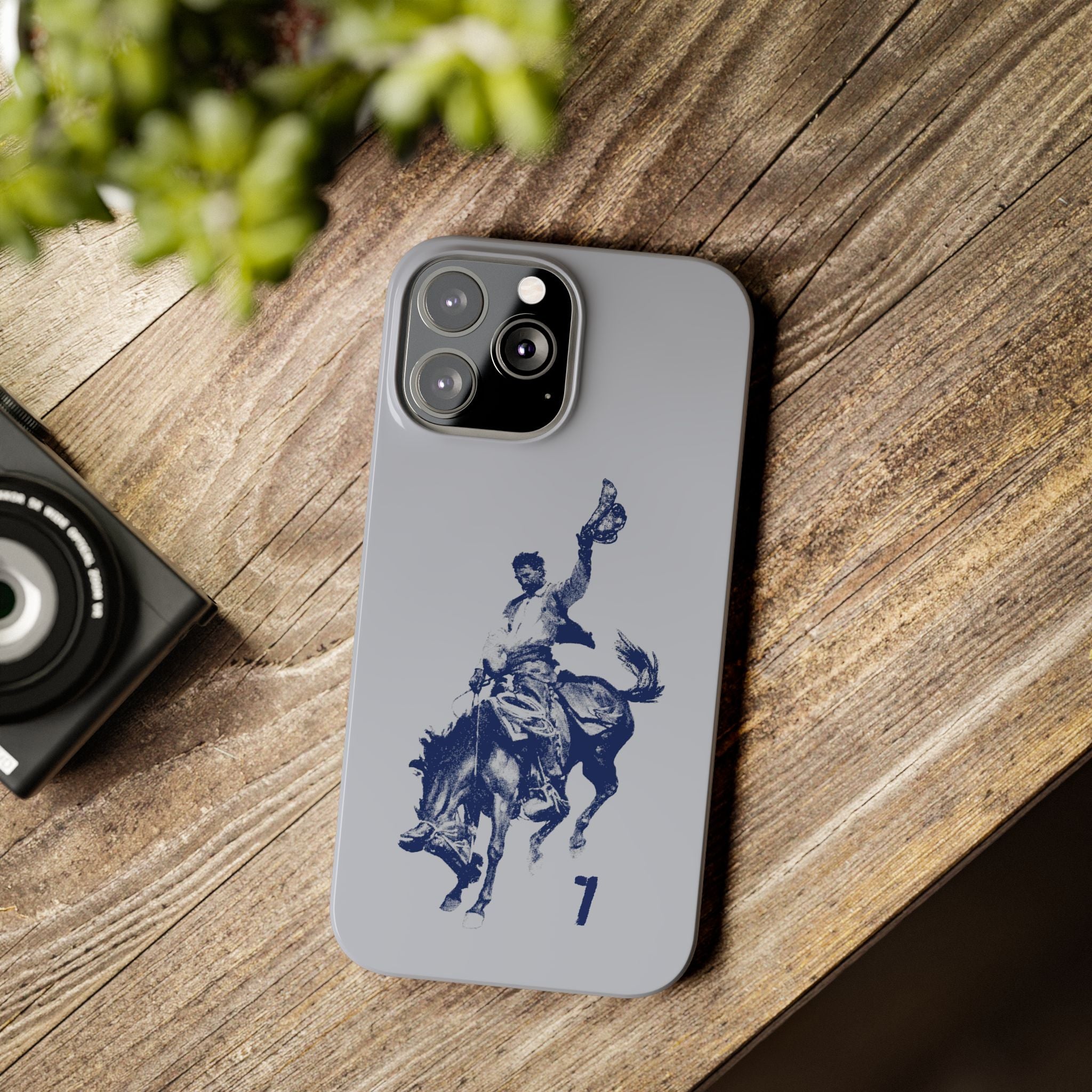 Vintage Rodeo Cowboy Illustration Slim Protective Case