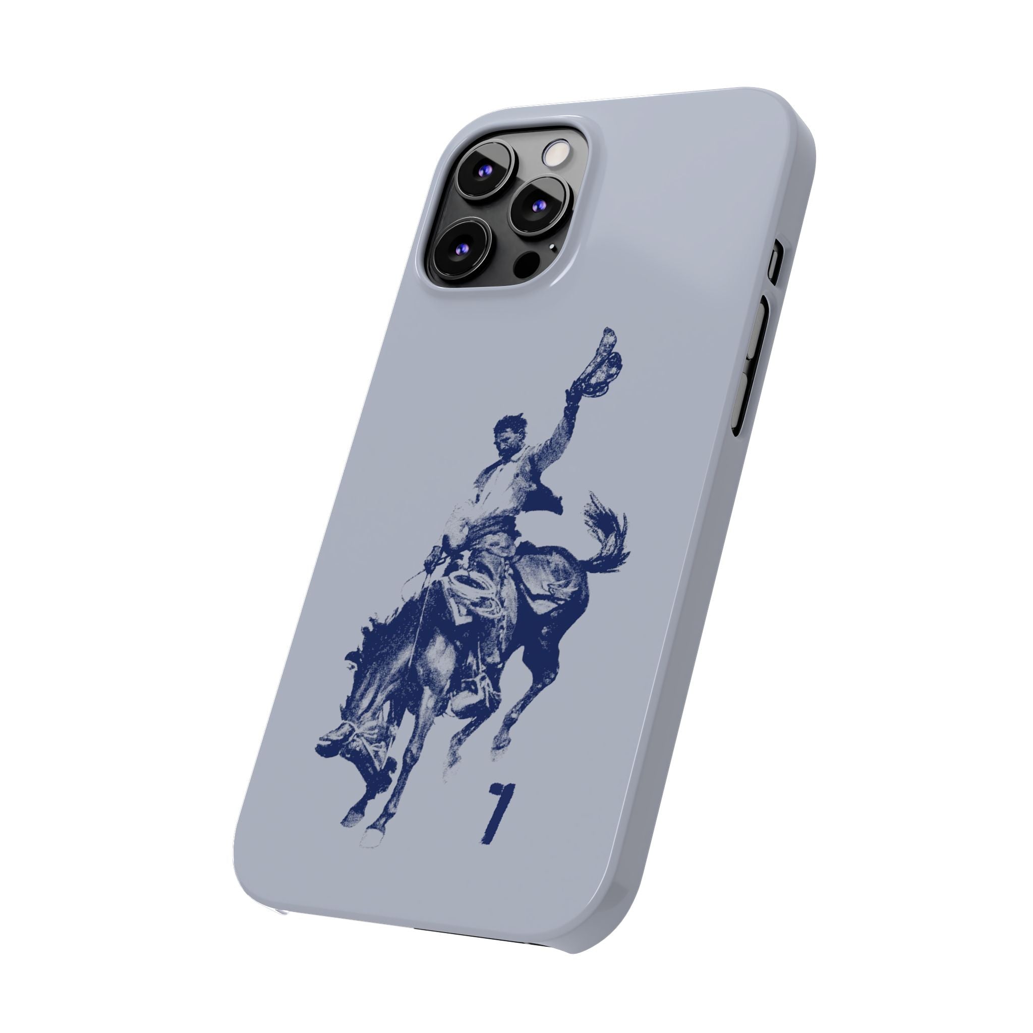 Vintage Rodeo Cowboy Illustration Slim Protective Case