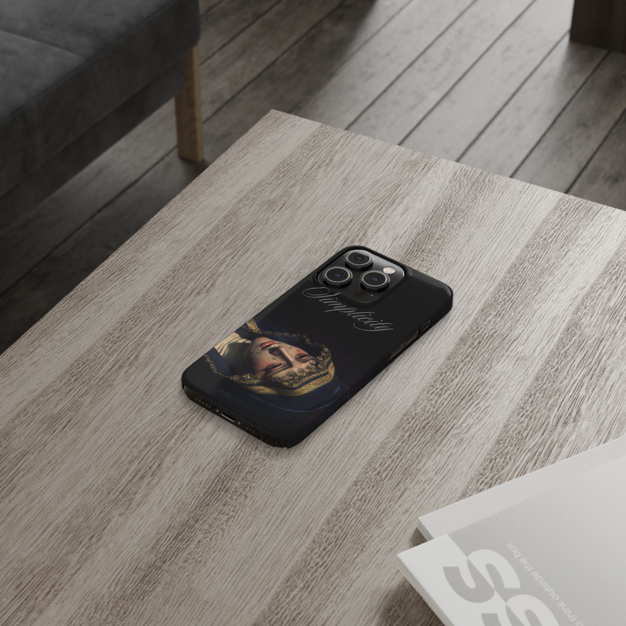 Simplicity Portrait Slim Phone Case — Elegant Vintage Art Cover