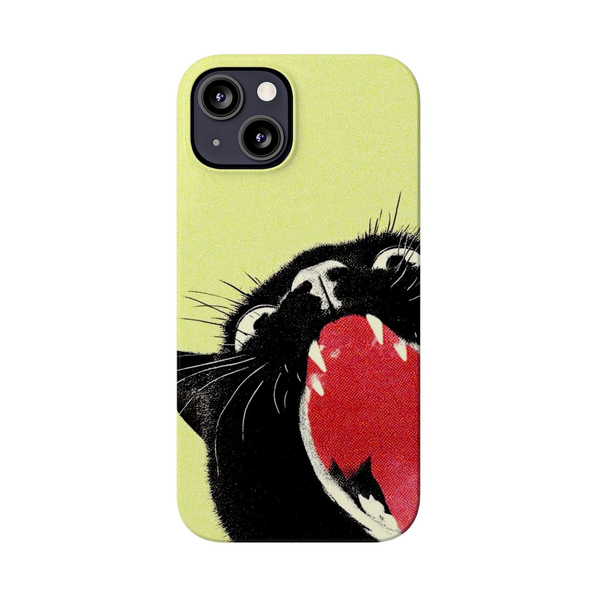Black Cat Cute Retro Kitty Phone Cover