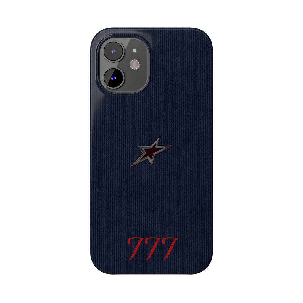 Navy Star Accent with Red 777 Monogram