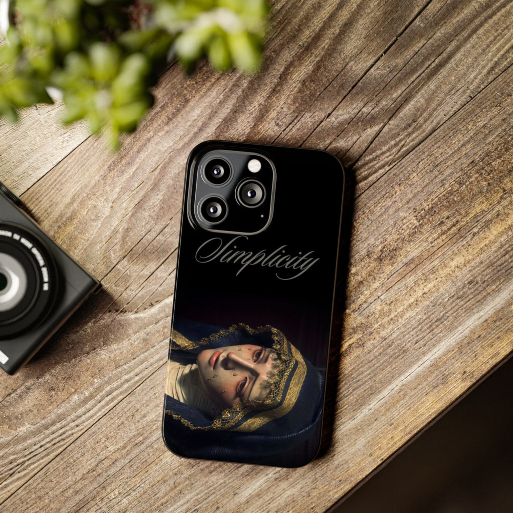 Simplicity Portrait Slim Phone Case — Elegant Vintage Art Cover