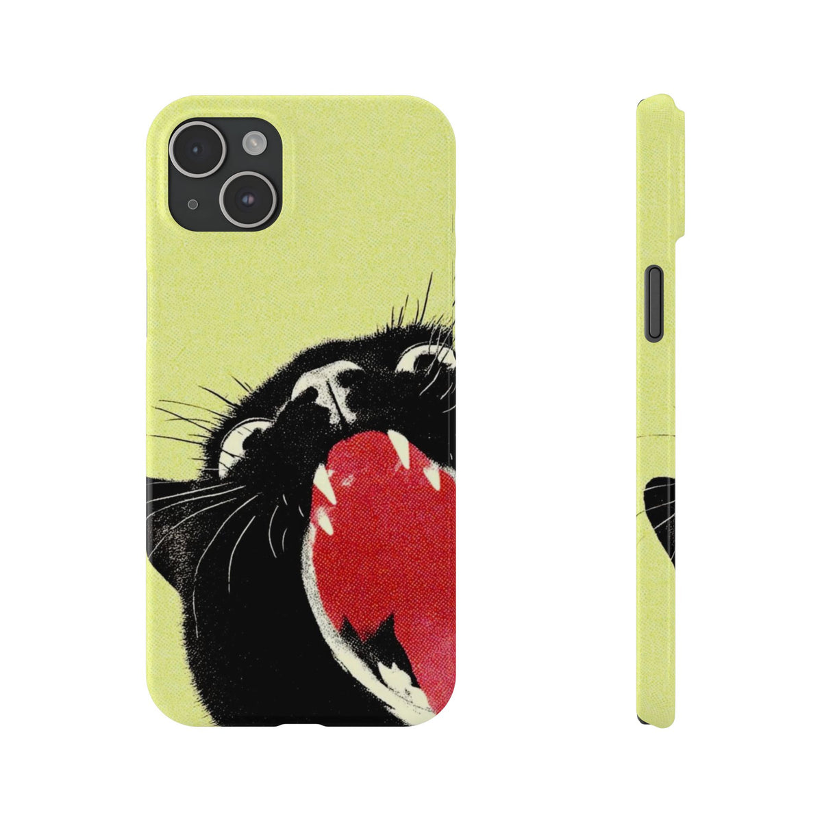 Black Cat Cute Retro Kitty Phone Cover