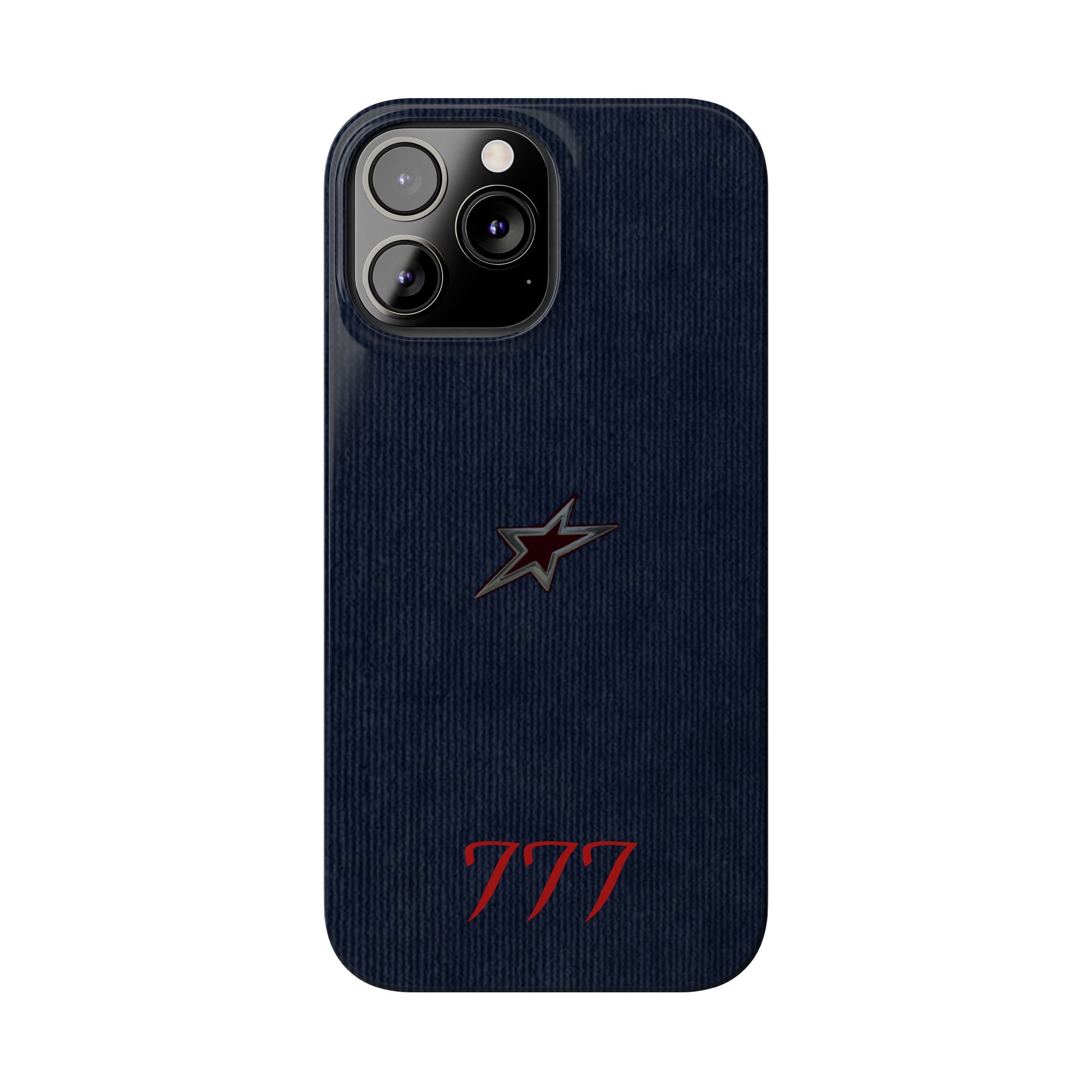 Navy Star Accent with Red 777 Monogram