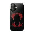 Vampire Fangs Slim Phone Case — Gothic Red Bite Design