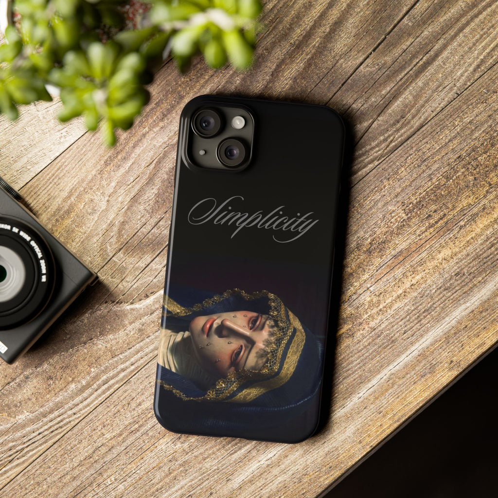 Simplicity Portrait Slim Phone Case — Elegant Vintage Art Cover