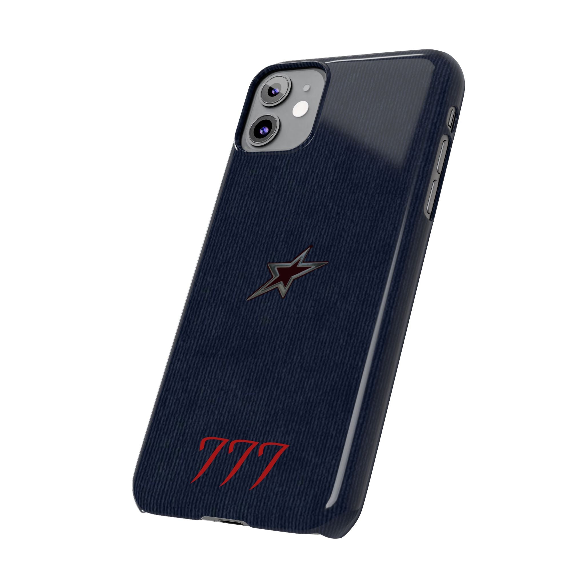 Navy Star Accent with Red 777 Monogram
