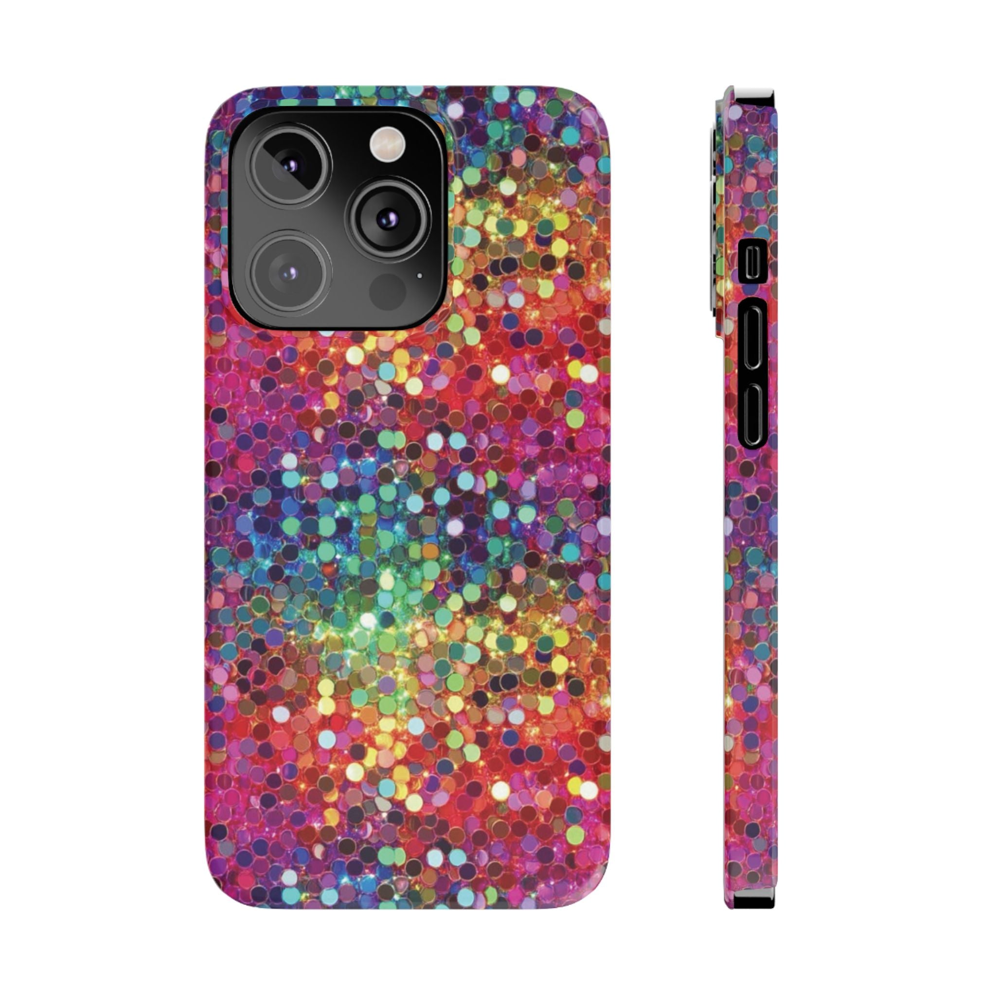 Colorful Glitter Confetti Dot Galaxy Pattern