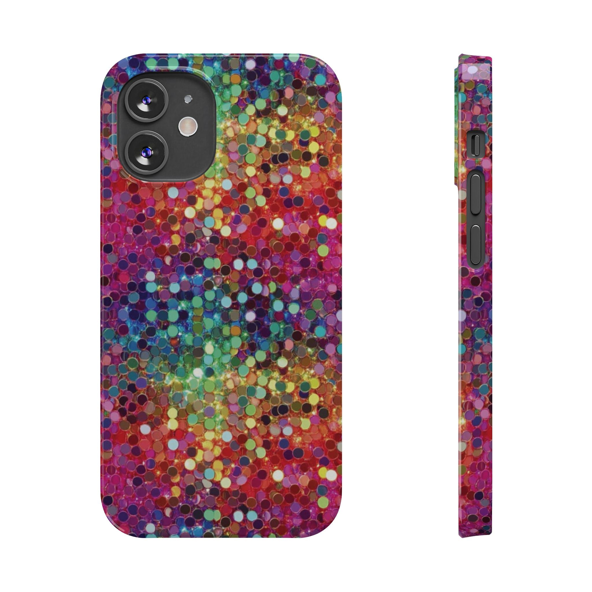 Colorful Glitter Confetti Dot Galaxy Pattern