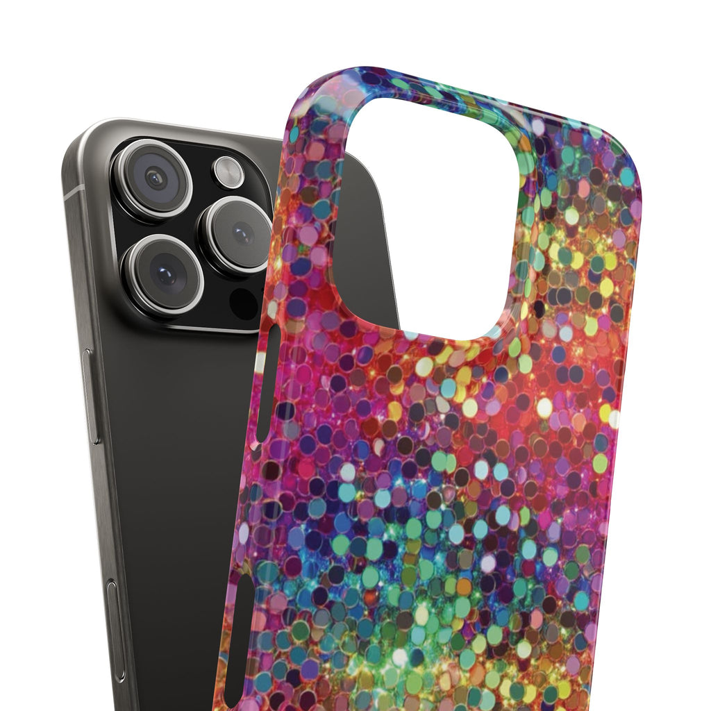 Colorful Glitter Confetti Dot Galaxy Pattern