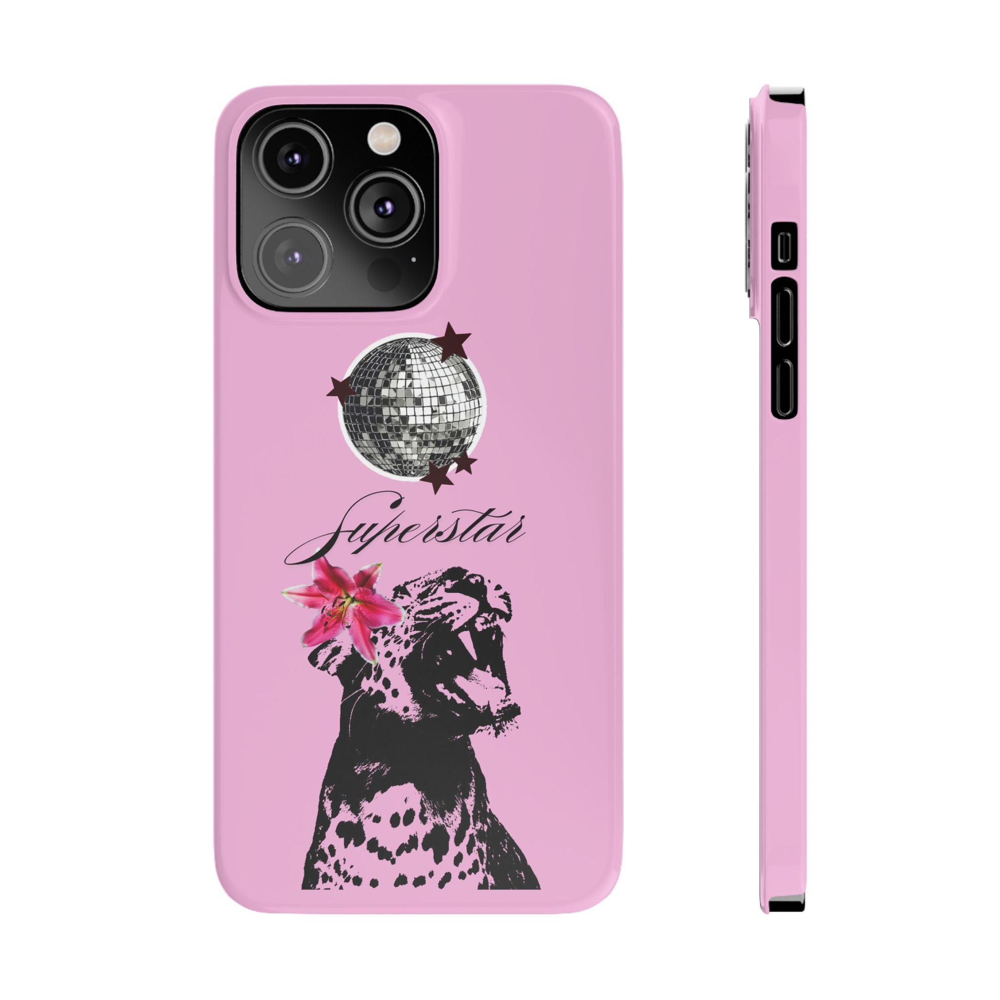 Pink Disco Cheetah "Superstar".