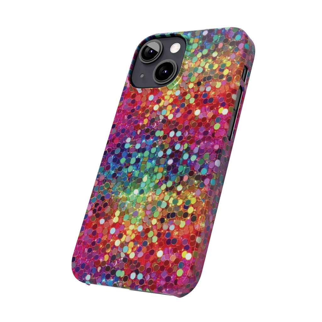 Colorful Glitter Confetti Dot Galaxy Pattern