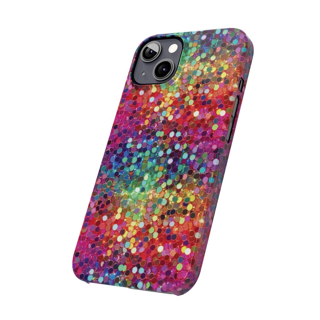 Colorful Glitter Confetti Dot Galaxy Pattern