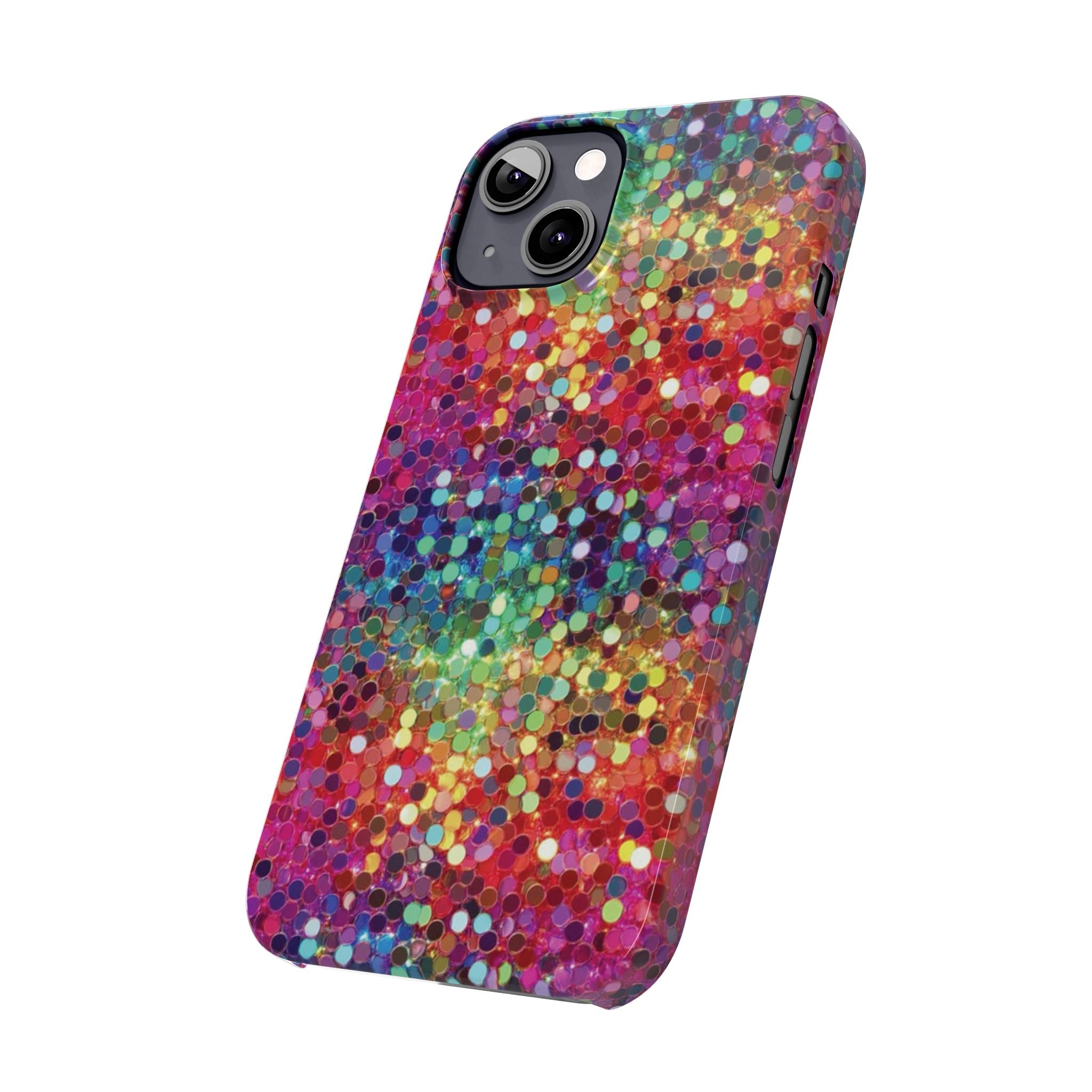 Colorful Glitter Confetti Dot Galaxy Pattern