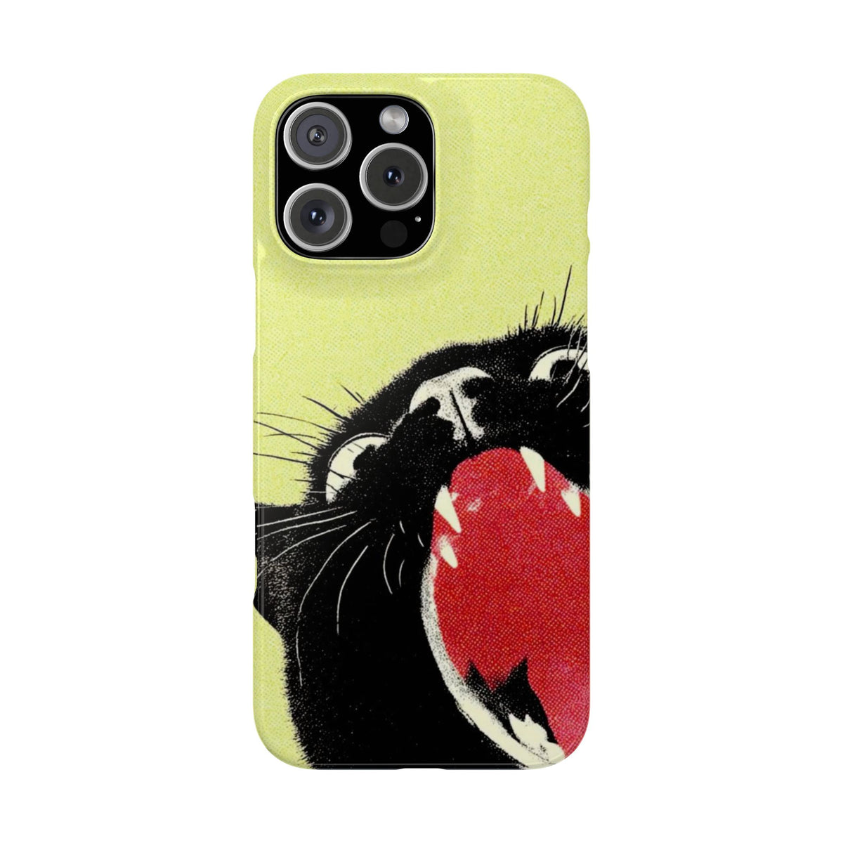 Black Cat Cute Retro Kitty Phone Cover