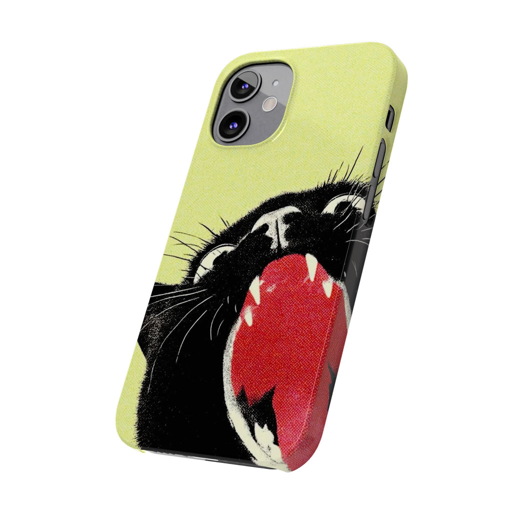 Black Cat Cute Retro Kitty Phone Cover