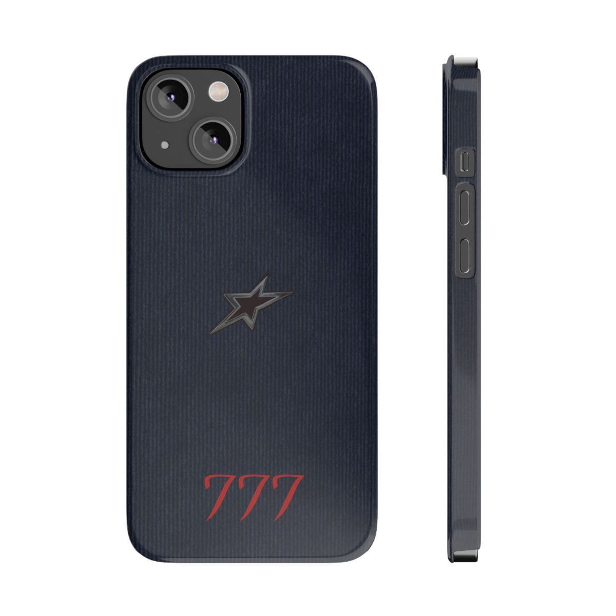 Navy Star Accent with Red 777 Monogram