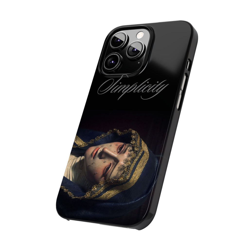 Simplicity Portrait Slim Phone Case — Elegant Vintage Art Cover