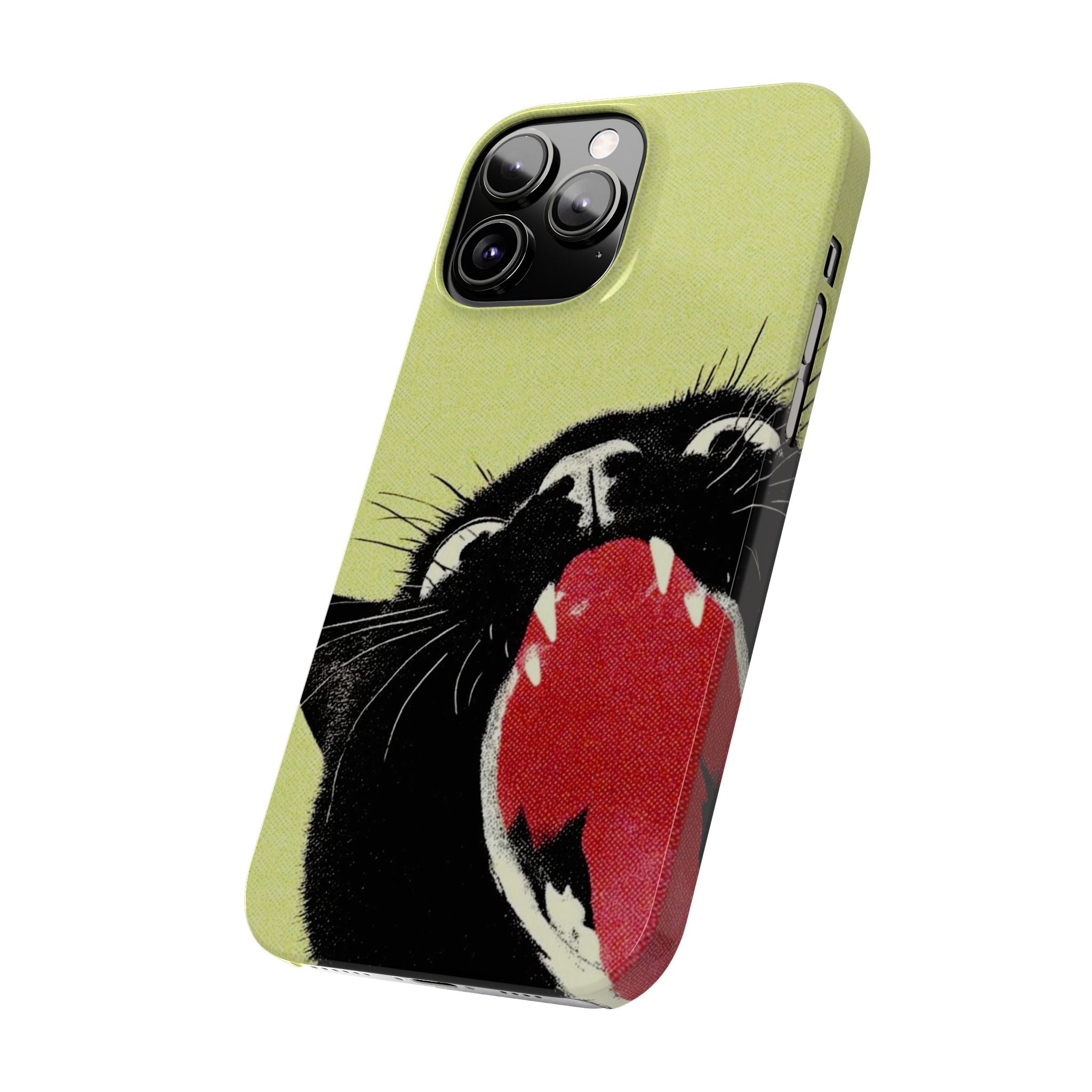 Black Cat Cute Retro Kitty Phone Cover