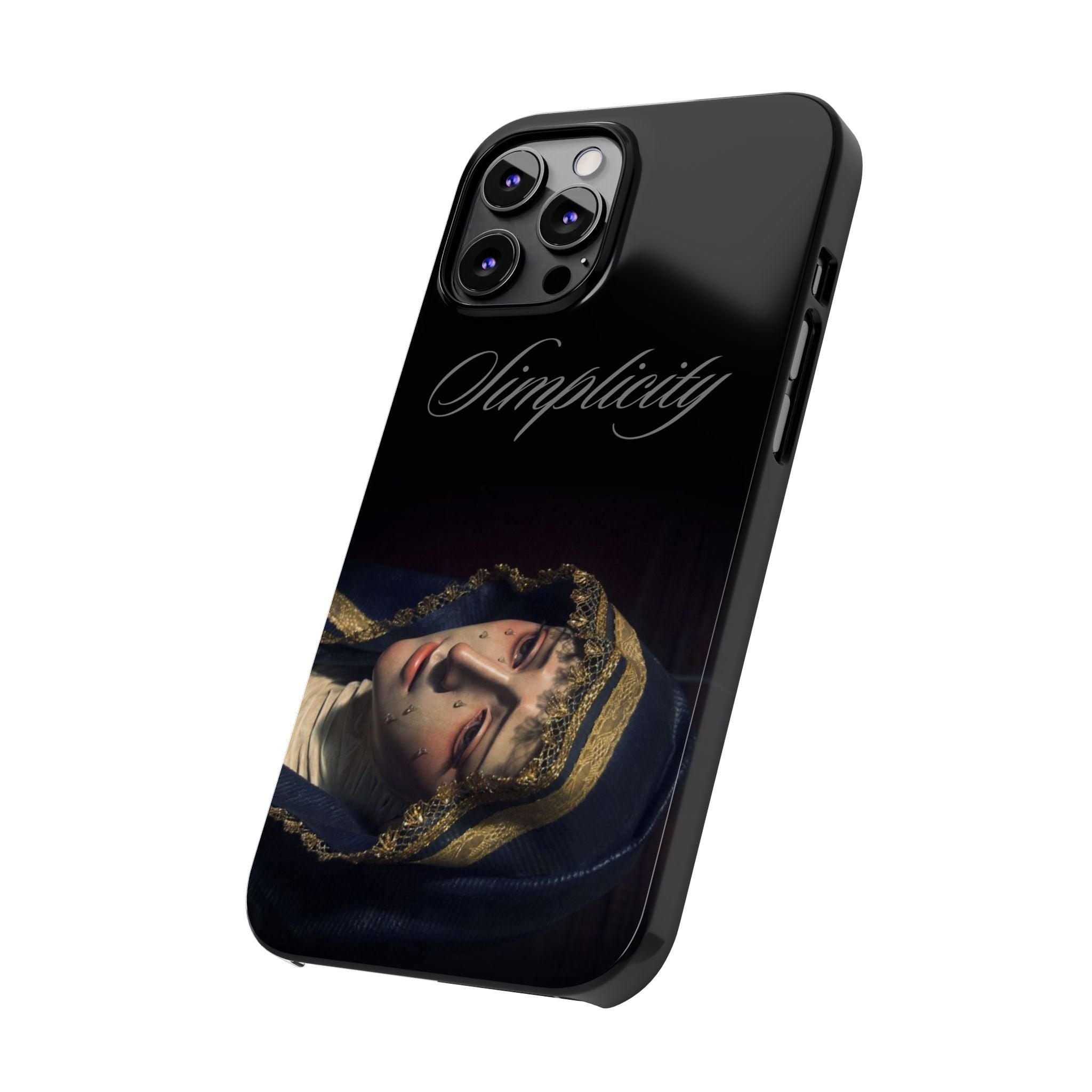 Simplicity Portrait Slim Phone Case — Elegant Vintage Art Cover