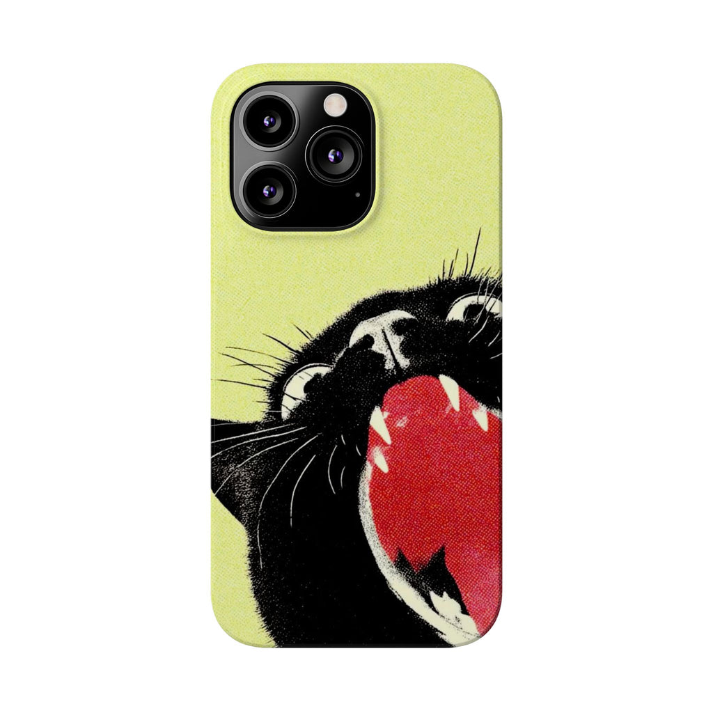 Black Cat Cute Retro Kitty Phone Cover