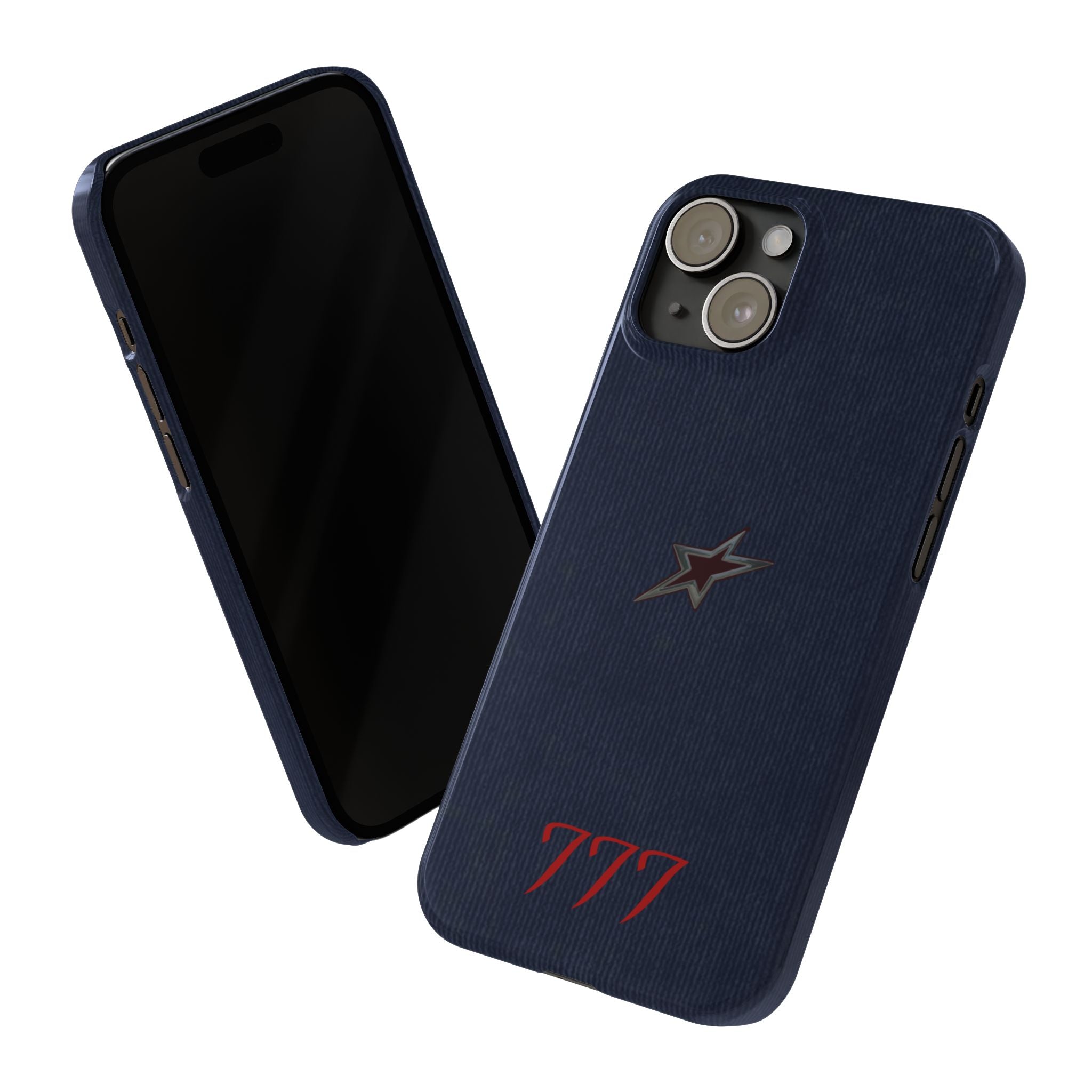 Navy Star Accent with Red 777 Monogram
