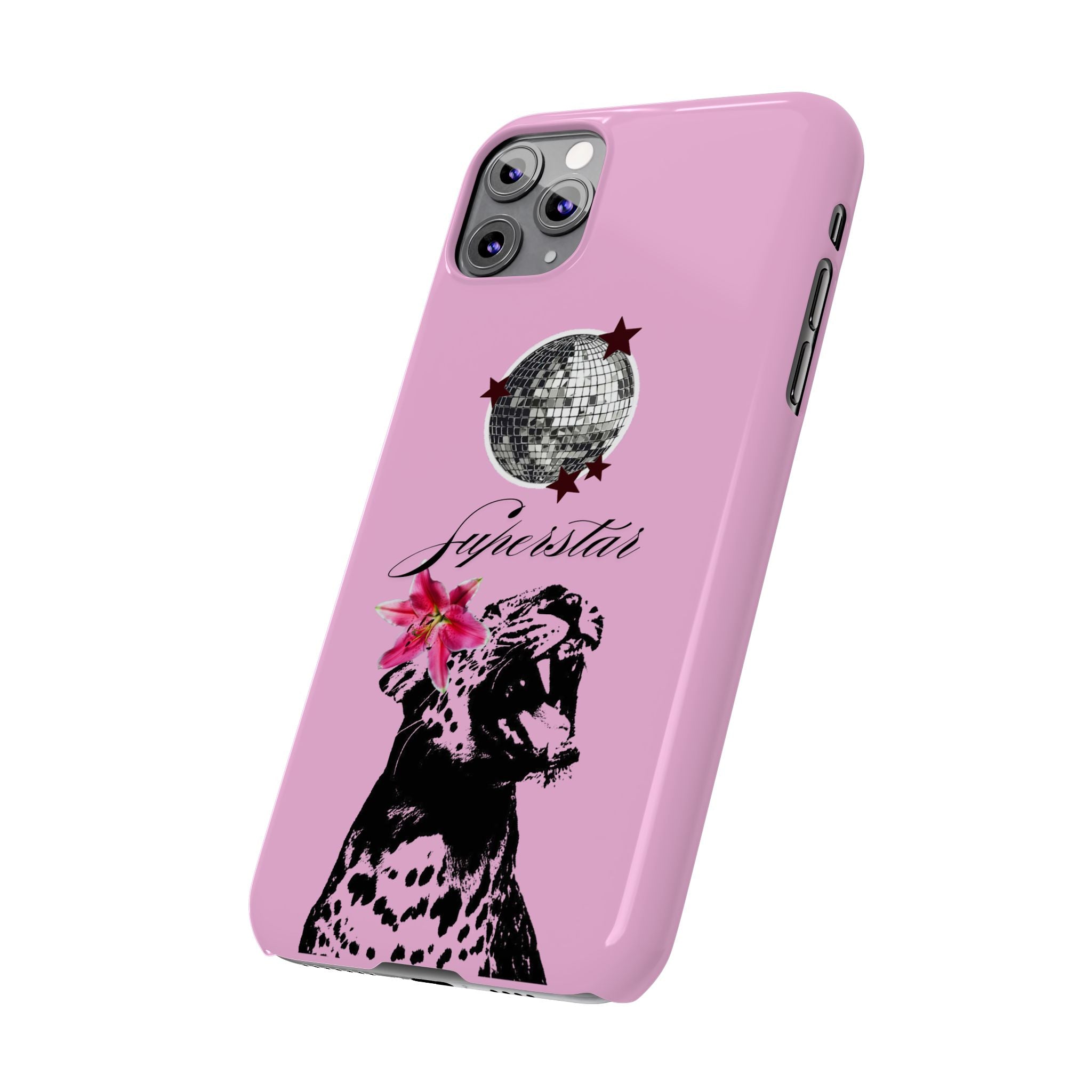Pink Disco Cheetah "Superstar".