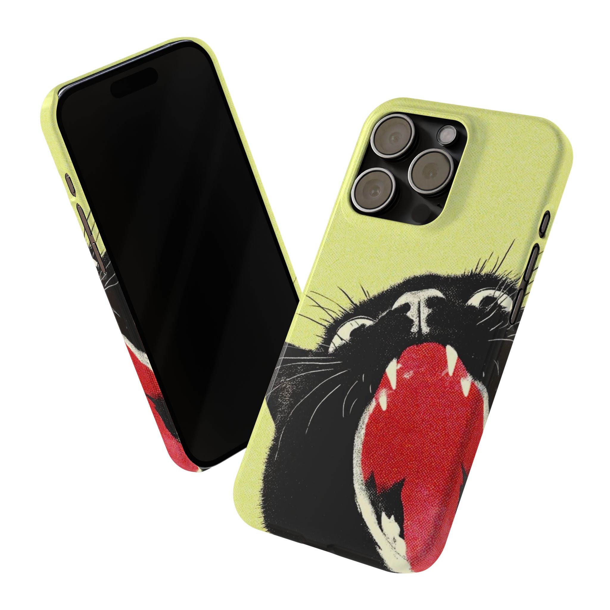 Black Cat Cute Retro Kitty Phone Cover