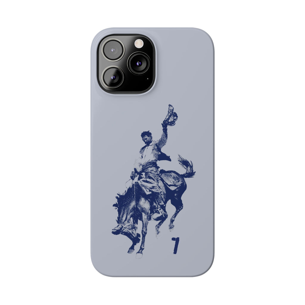 Vintage Rodeo Cowboy Illustration Slim Protective Case