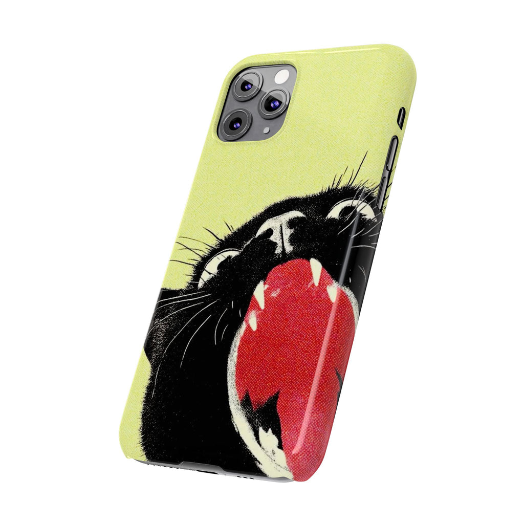 Black Cat Cute Retro Kitty Phone Cover