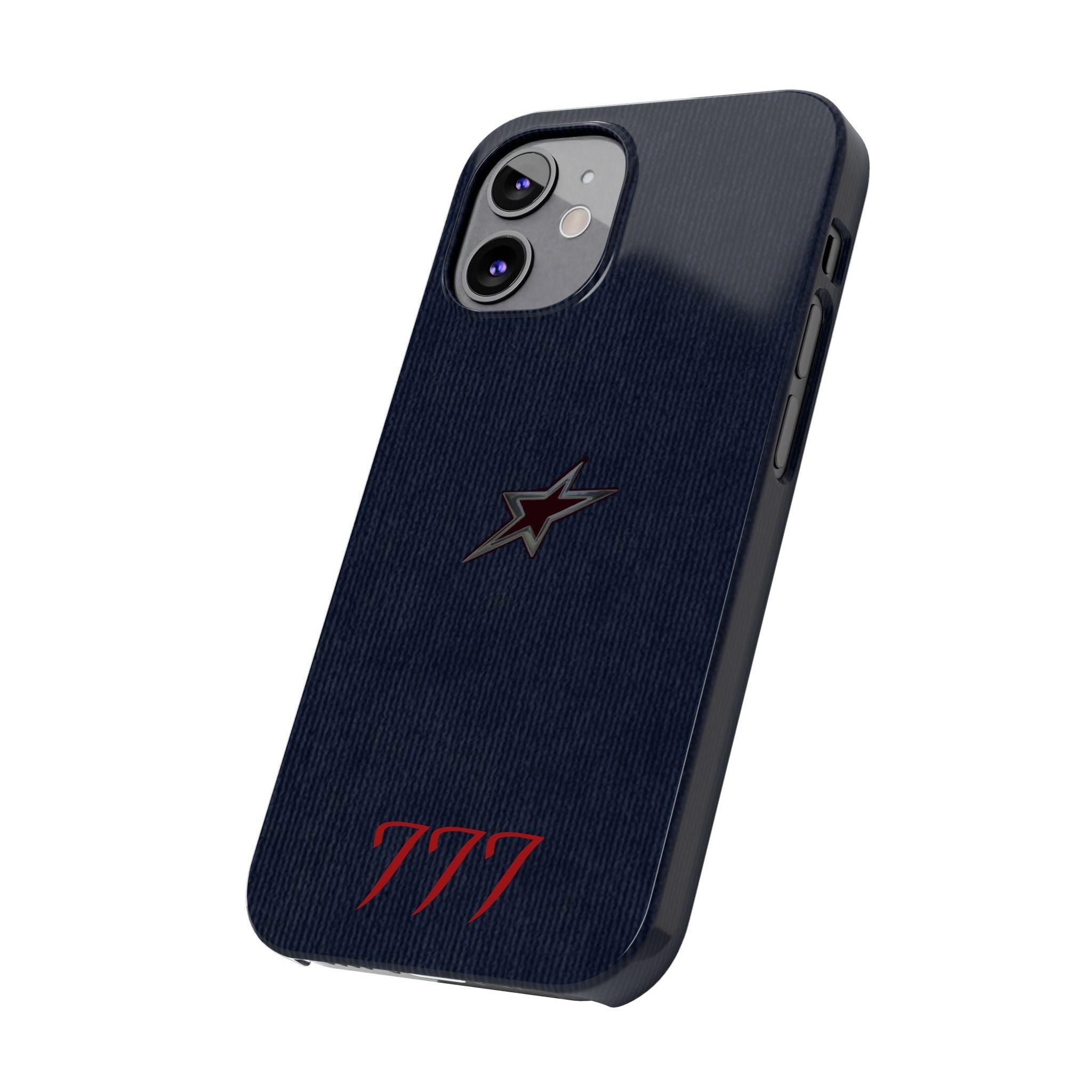 Navy Star Accent with Red 777 Monogram