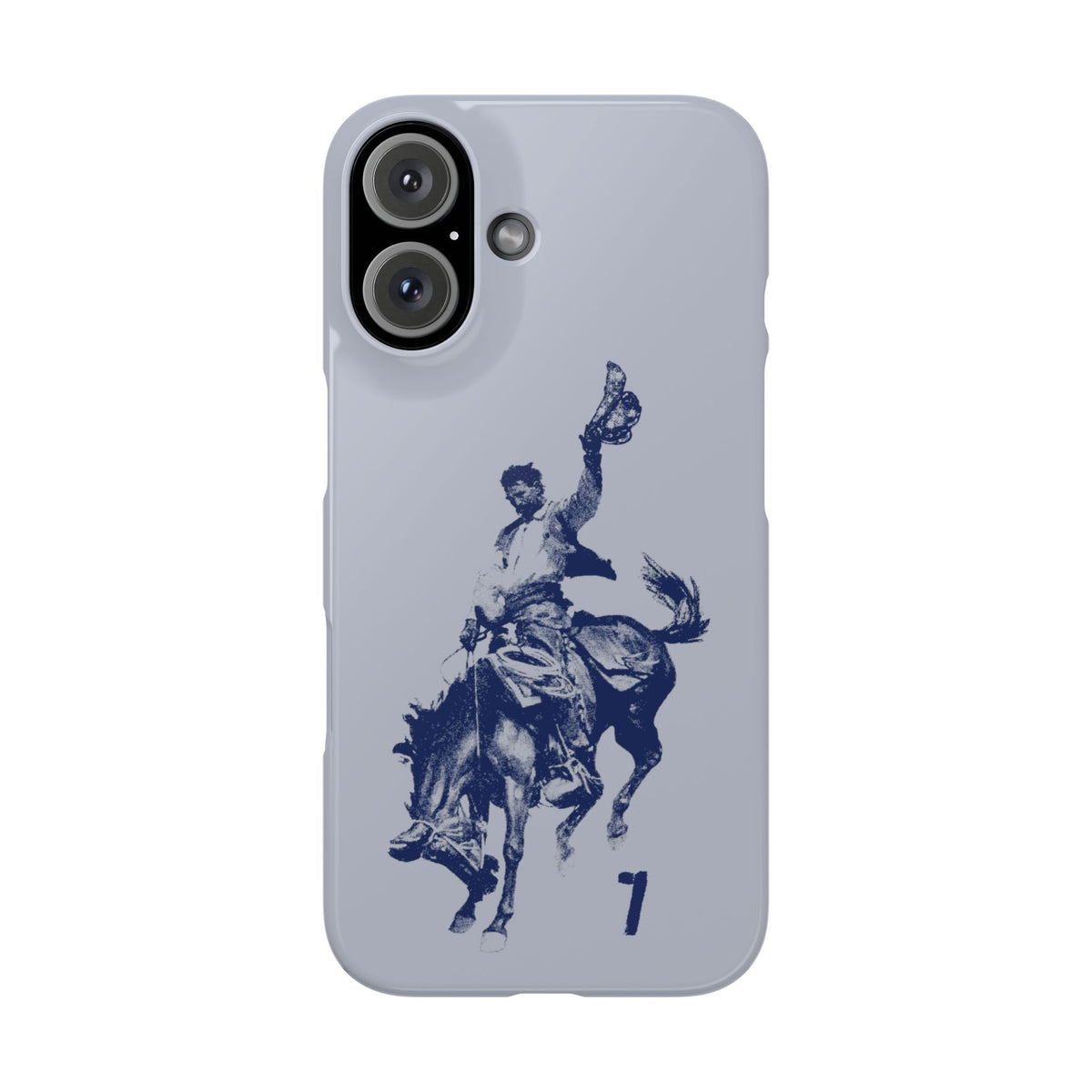 Vintage Rodeo Cowboy Illustration Slim Protective Case