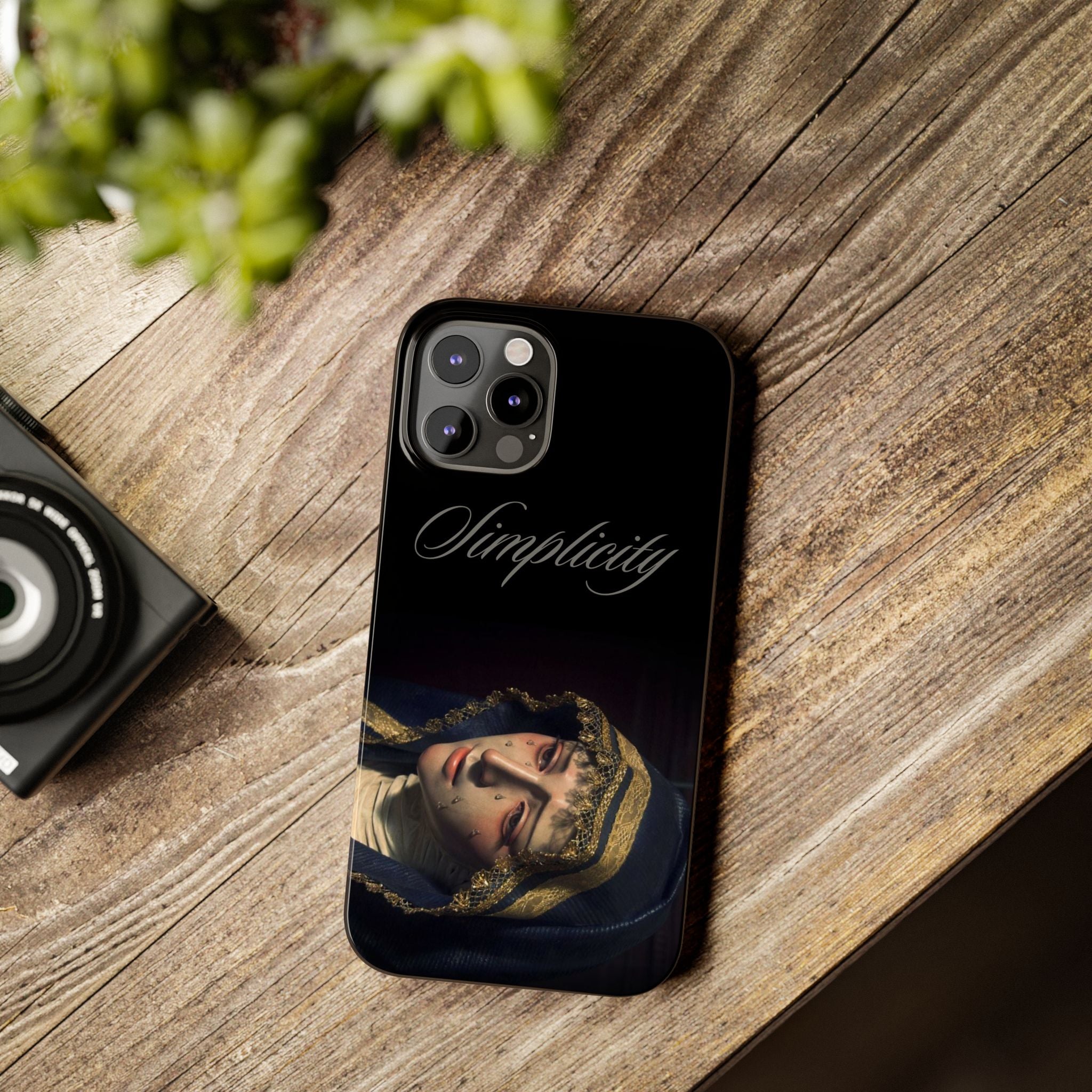 Simplicity Portrait Slim Phone Case — Elegant Vintage Art Cover