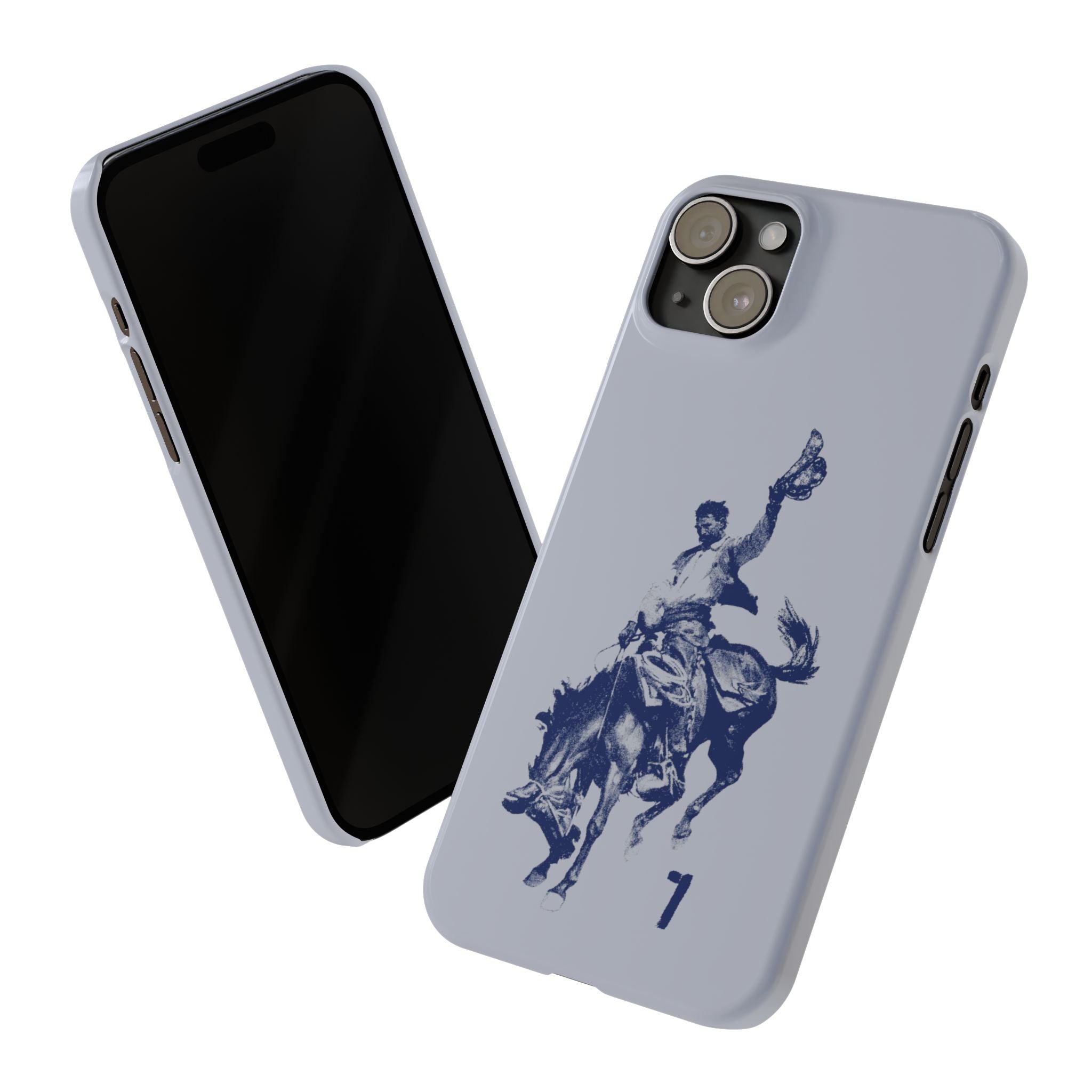 Vintage Rodeo Cowboy Illustration Slim Protective Case