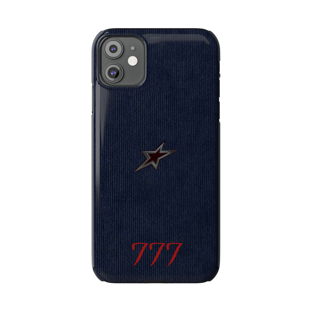 Navy Star Accent with Red 777 Monogram