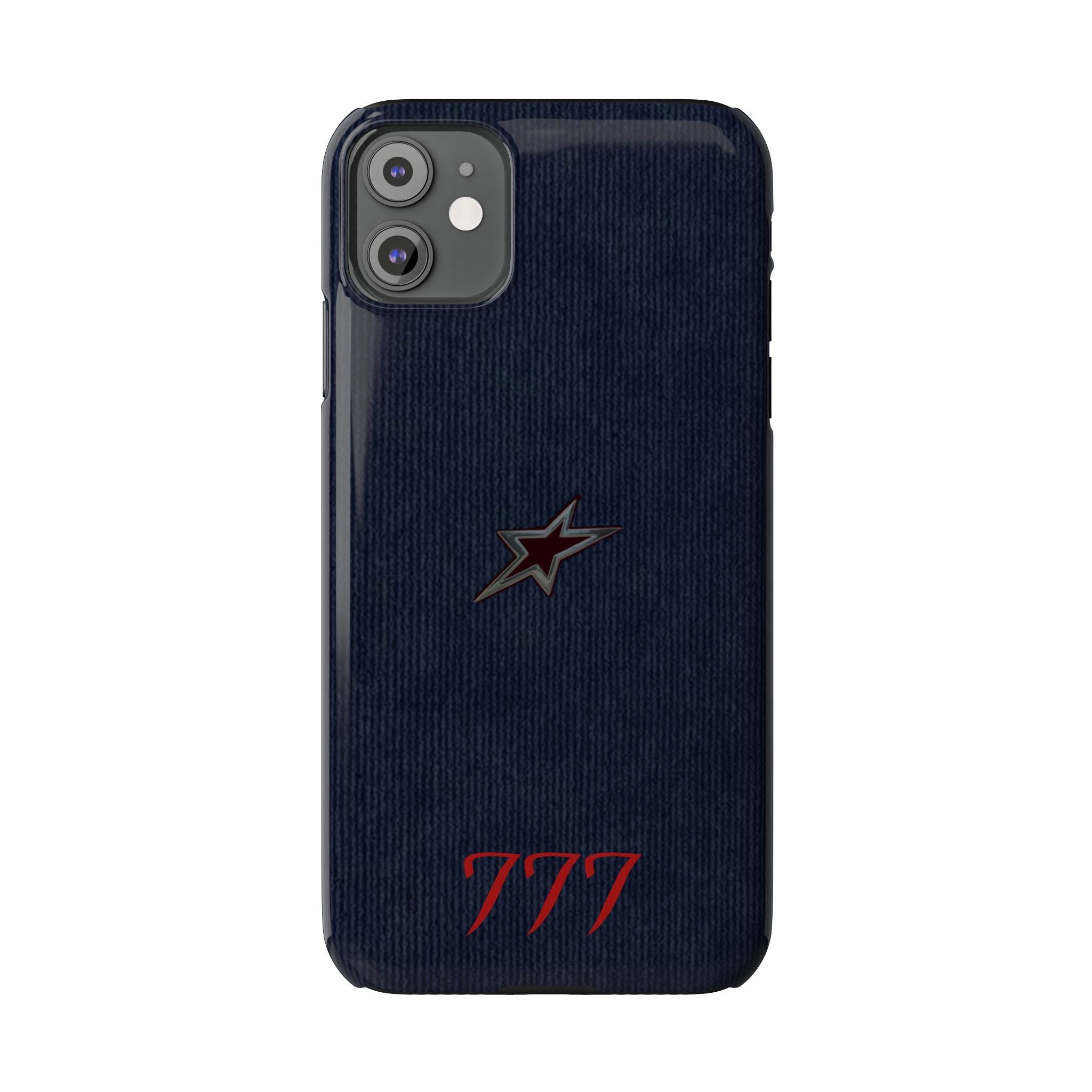 Navy Star Accent with Red 777 Monogram