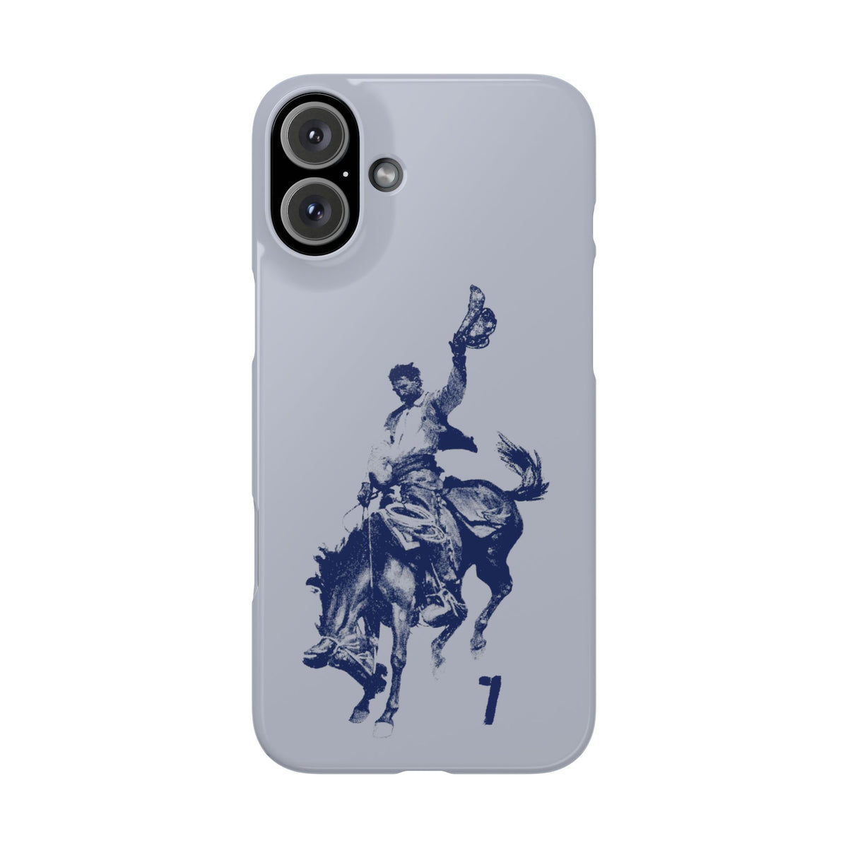 Vintage Rodeo Cowboy Illustration Slim Protective Case