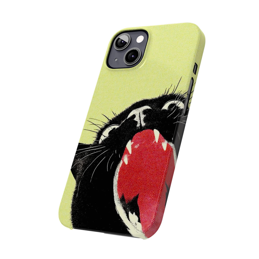 Black Cat Cute Retro Kitty Phone Cover
