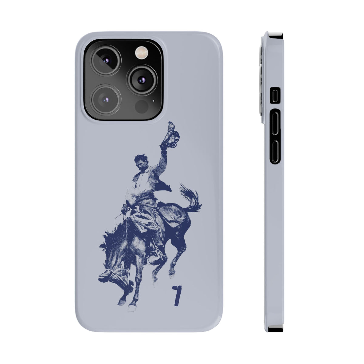 Vintage Rodeo Cowboy Illustration Slim Protective Case