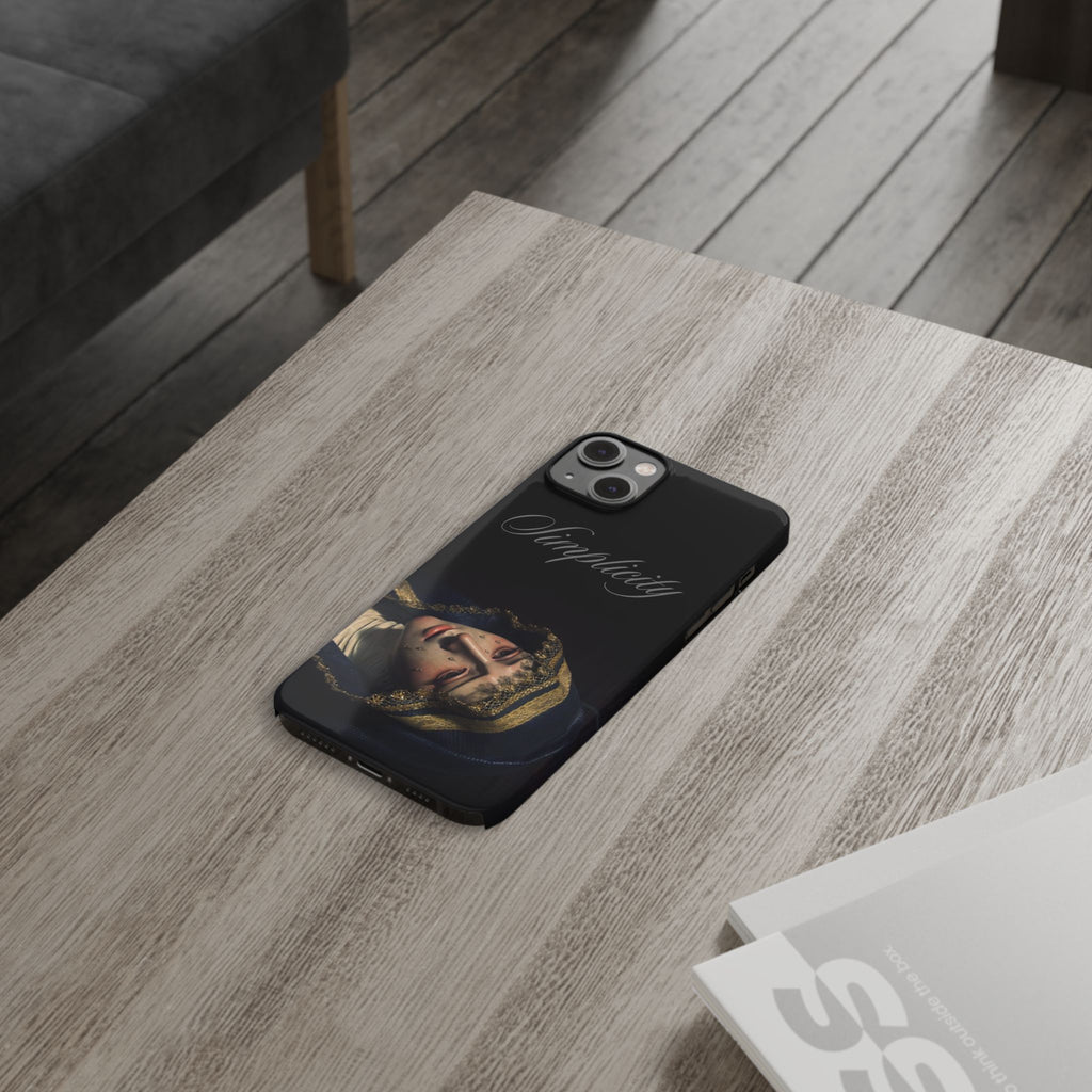 Simplicity Portrait Slim Phone Case — Elegant Vintage Art Cover