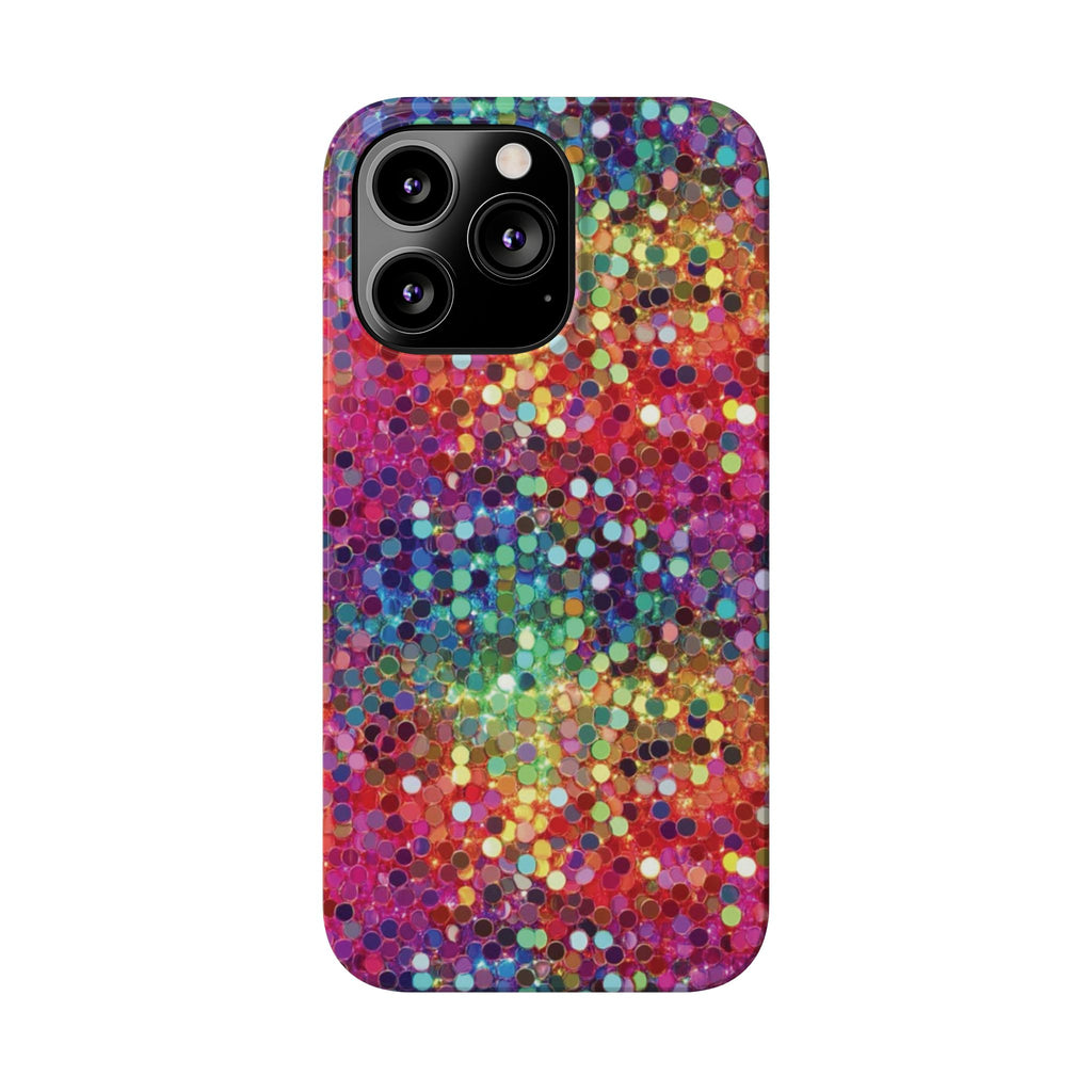 Colorful Glitter Confetti Dot Galaxy Pattern