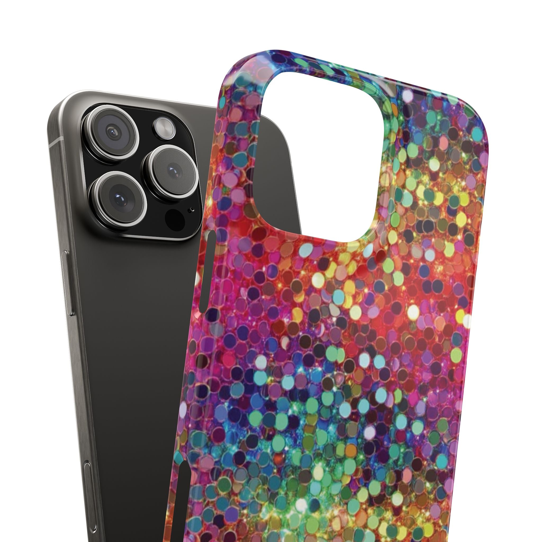 Colorful Glitter Confetti Dot Galaxy Pattern