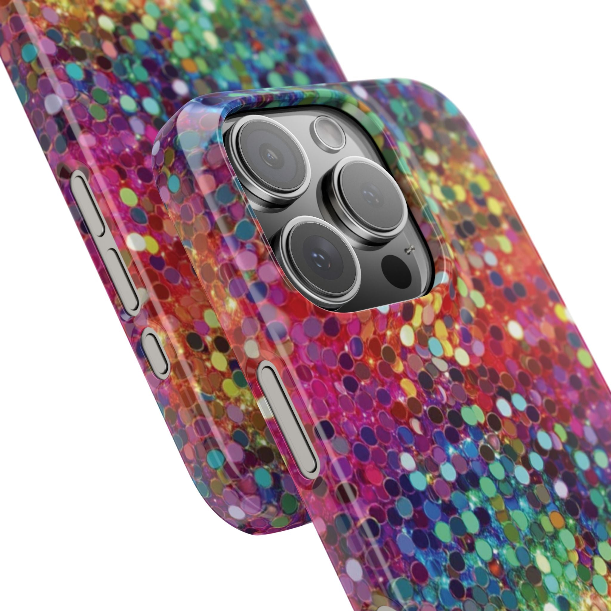 Colorful Glitter Confetti Dot Galaxy Pattern