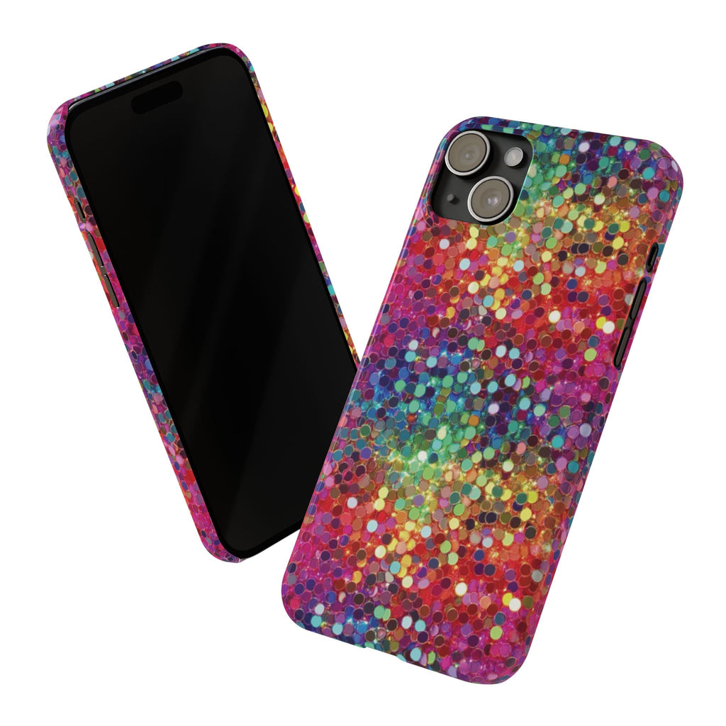 Colorful Glitter Confetti Dot Galaxy Pattern