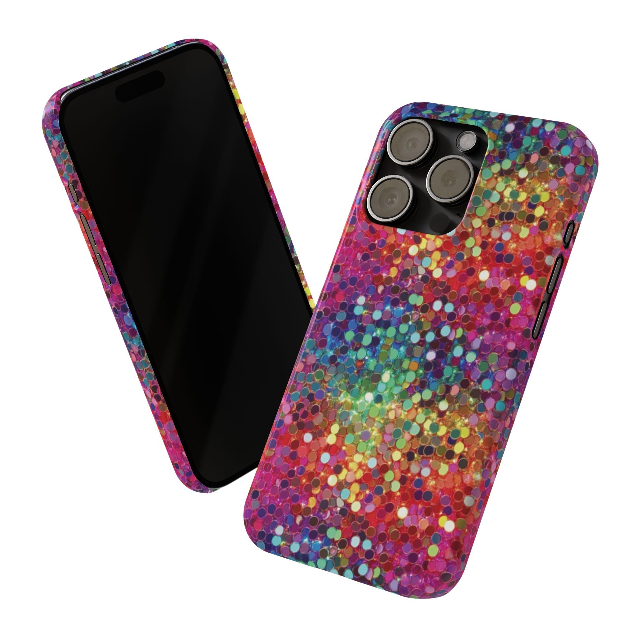 Colorful Glitter Confetti Dot Galaxy Pattern