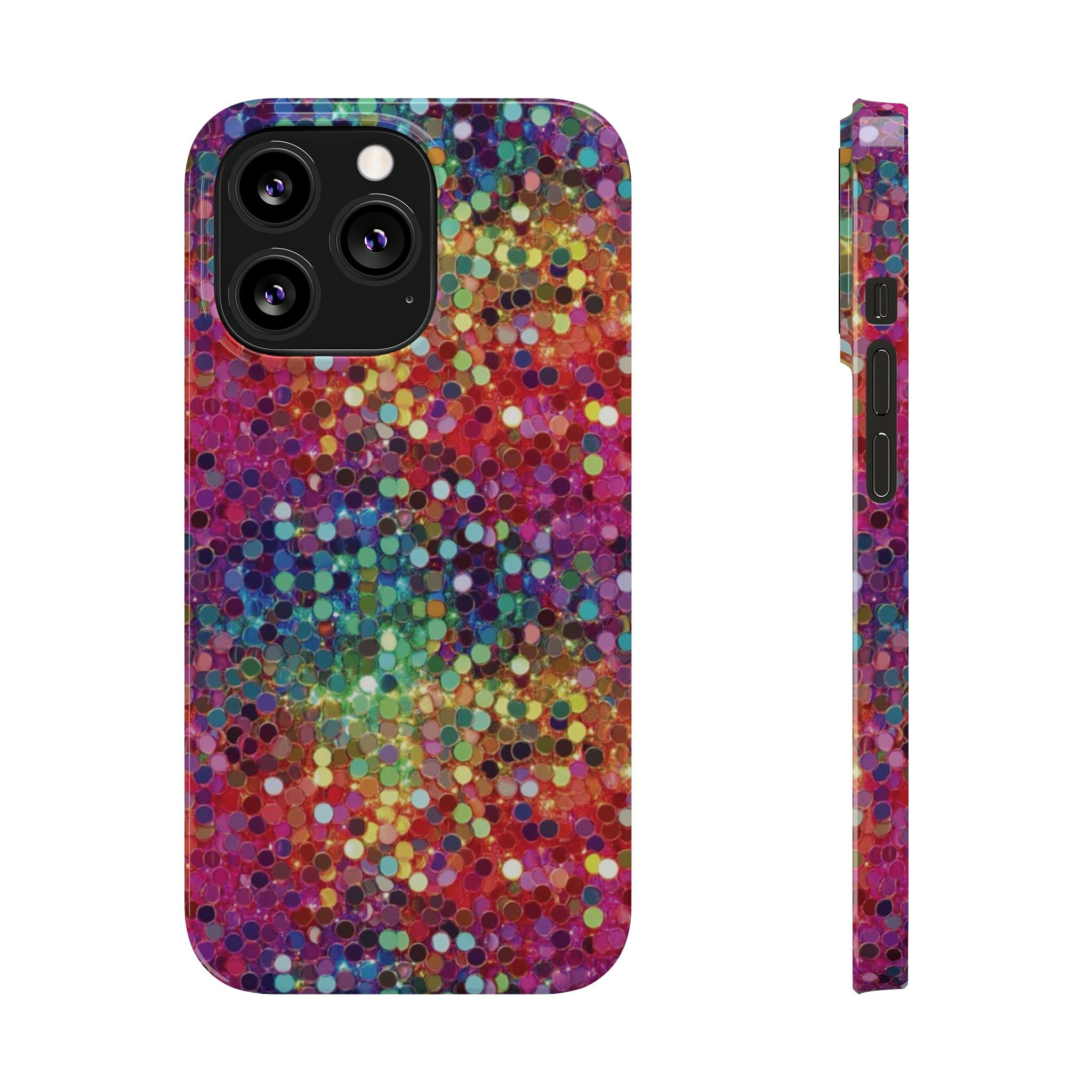 Colorful Glitter Confetti Dot Galaxy Pattern