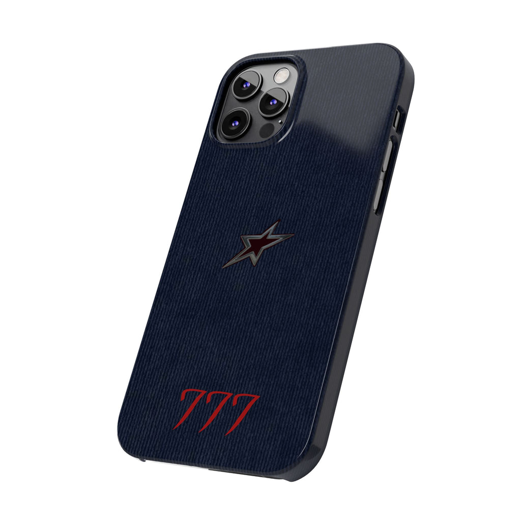 Navy Star Accent with Red 777 Monogram