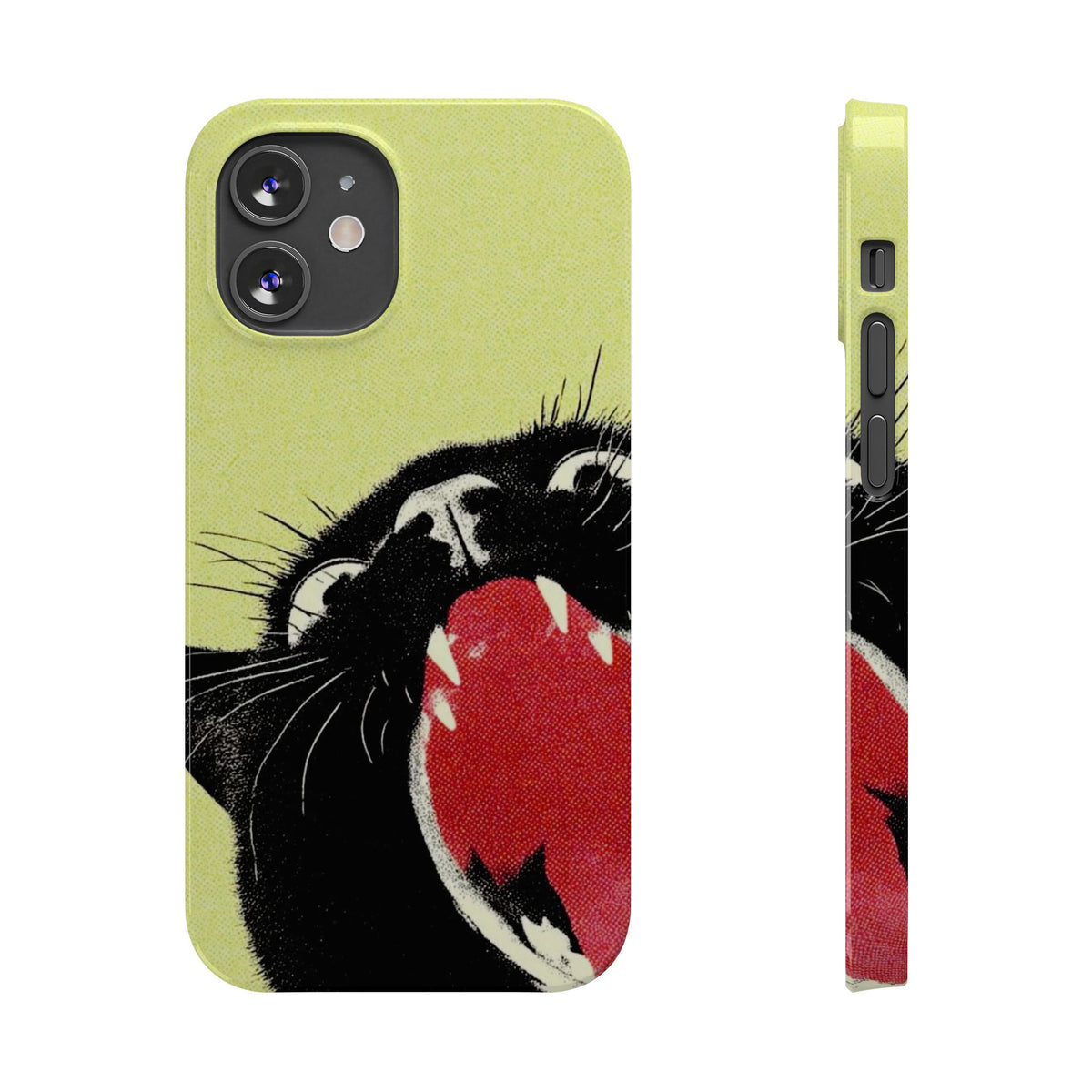 Black Cat Cute Retro Kitty Phone Cover