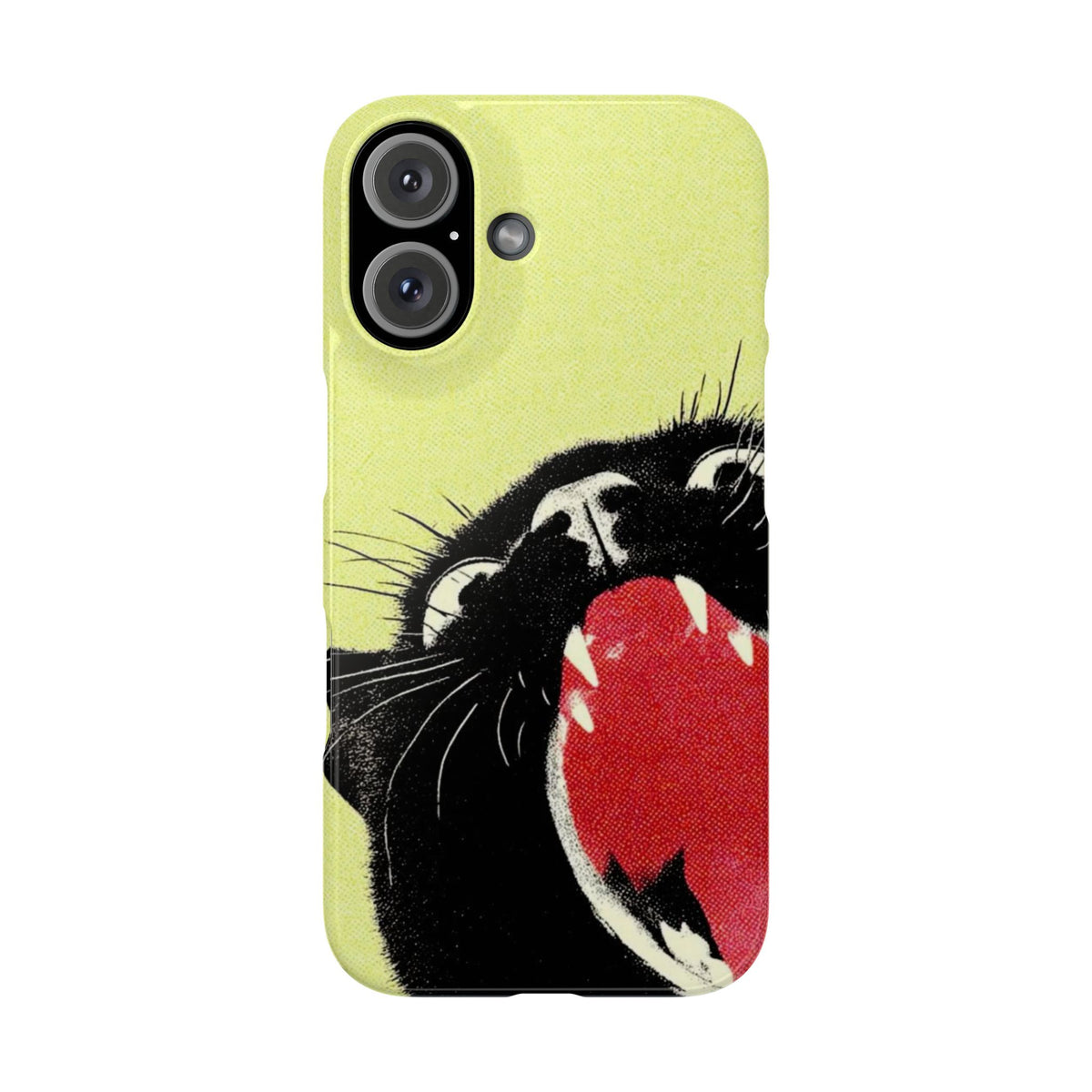 Black Cat Cute Retro Kitty Phone Cover