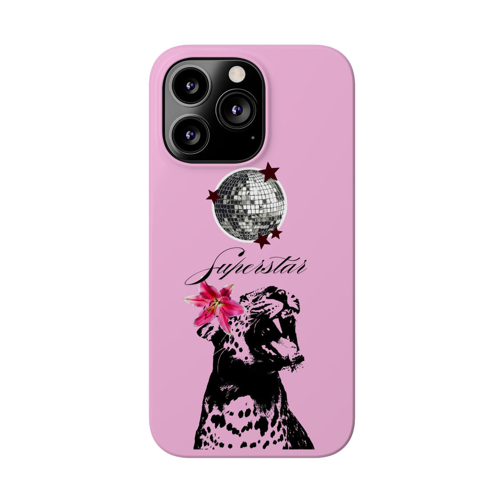 Pink Disco Cheetah "Superstar".